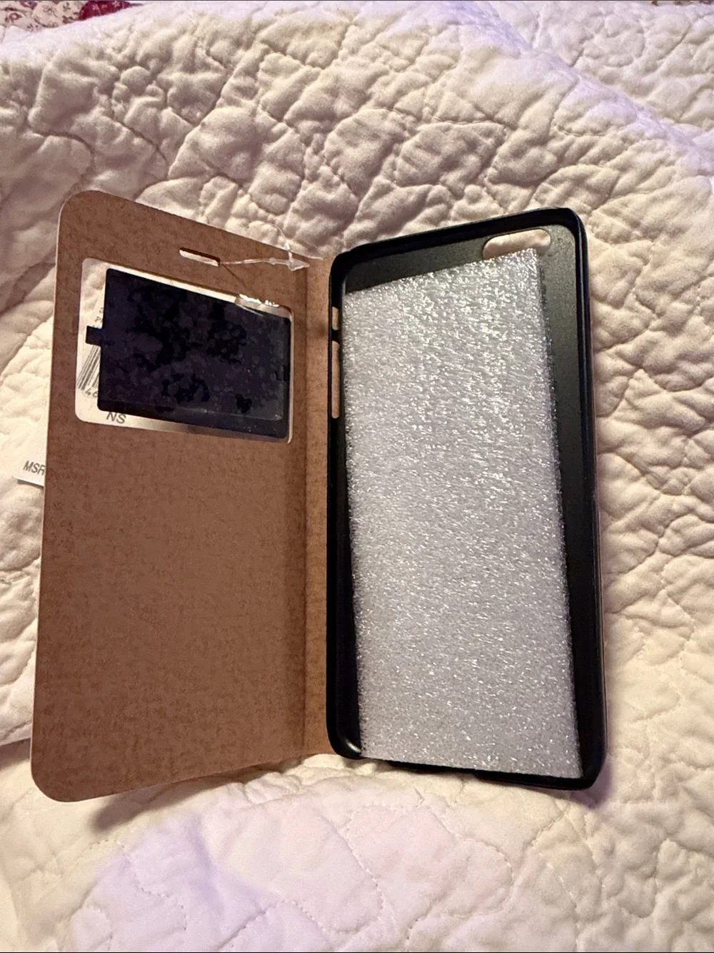 Michael Kors White & Pink MK Logo Flip Phone Case with Window for IPhone 6s Plus